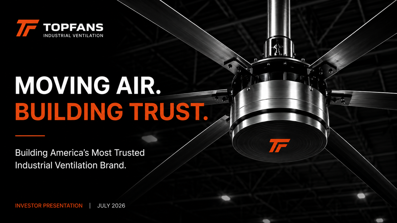 TOPFANS investor presentation slide 01